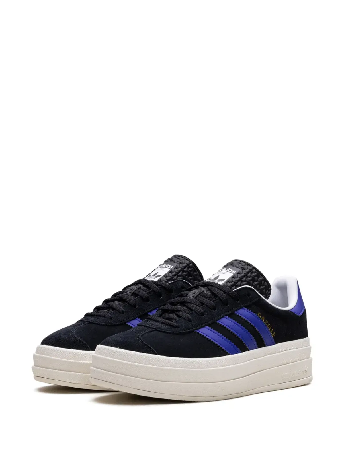 adidas Gazelle Bold ブラック/ルシッドブルー スニーカー - 画像3