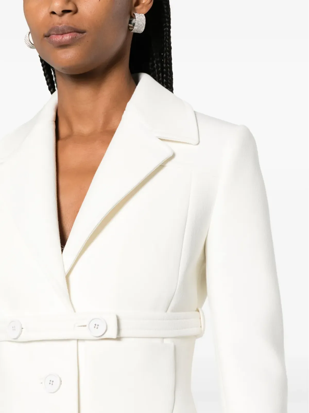 Courrèges ノッチド・ラペル シングルブレスト ブレザー - 画像5