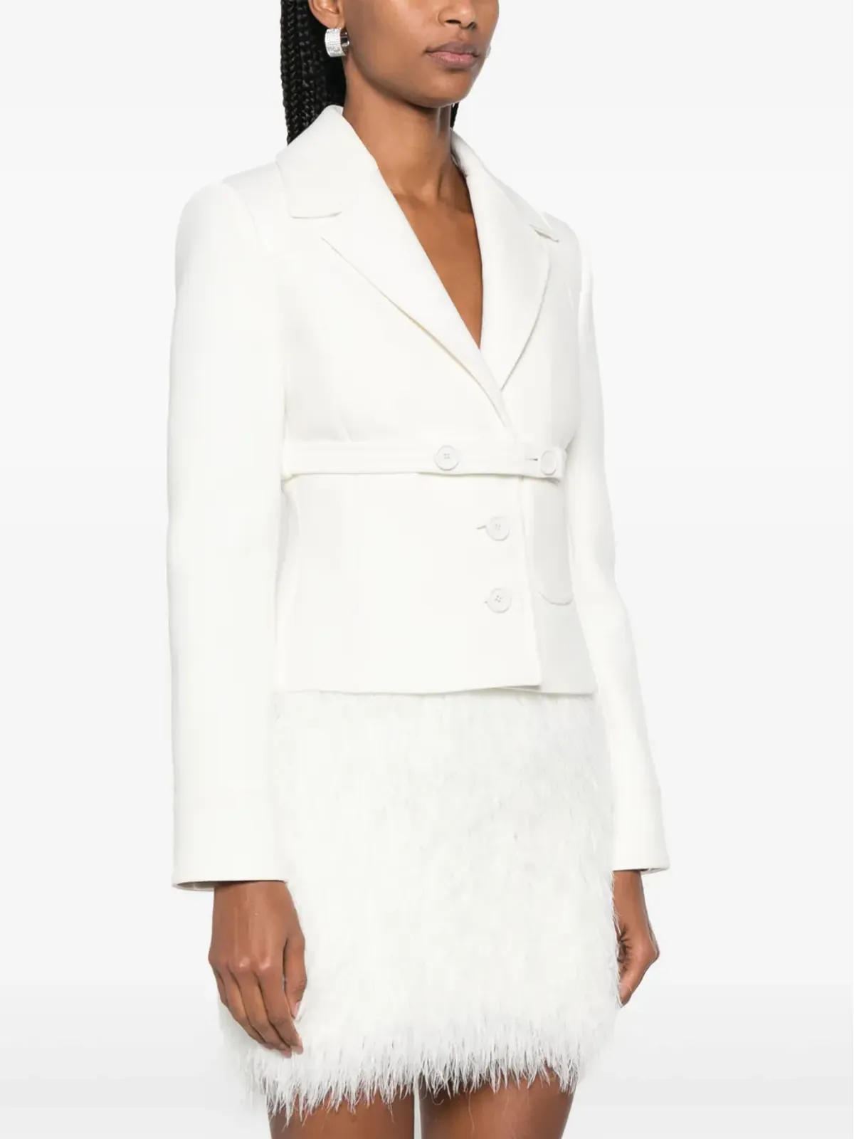 Courrèges ノッチド・ラペル シングルブレスト ブレザー - 画像3