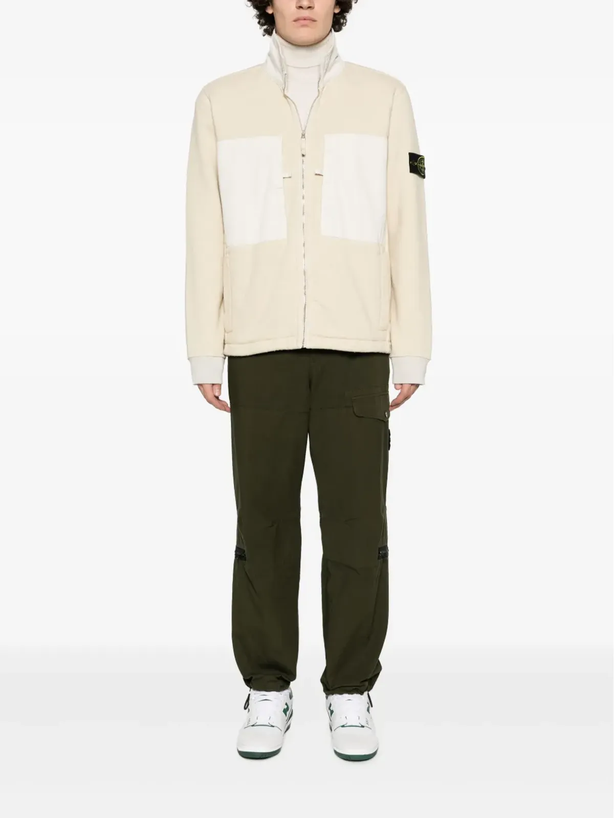 Stone Island テーパードリップストップカーゴパンツ グリーン - 画像2