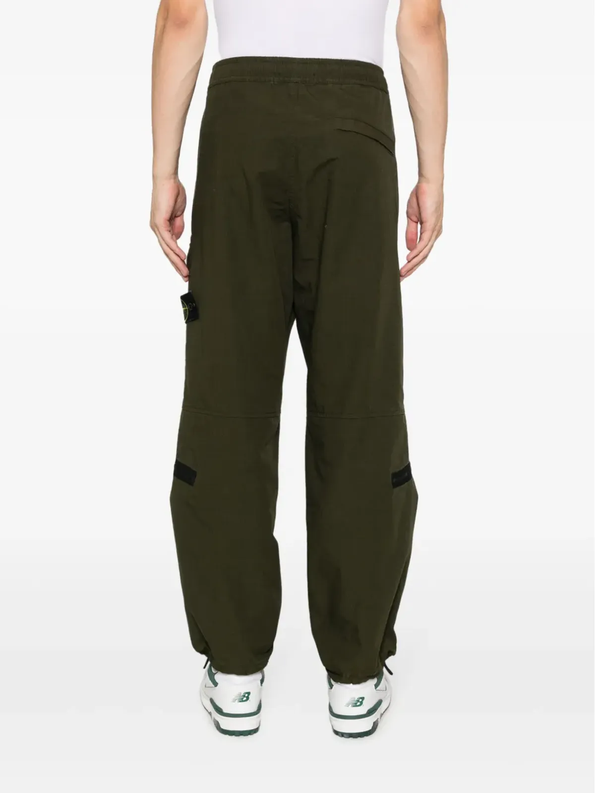 Stone Island テーパードリップストップカーゴパンツ グリーン - 画像4