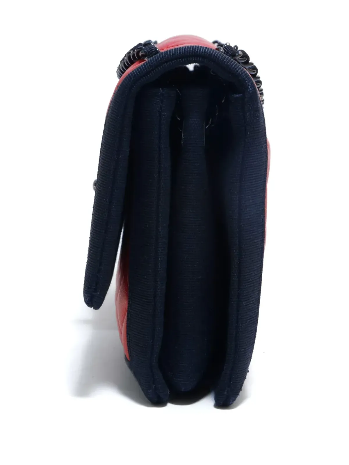 CHANEL ビンテージ 2015 ダイヤモンドキルト フラップショルダーバッグ - レッド - 画像4