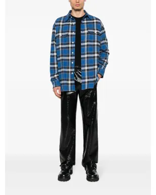 Courrèges ハイシャイン仕上げストレートレッグパンツ ブラック - サムネイル2