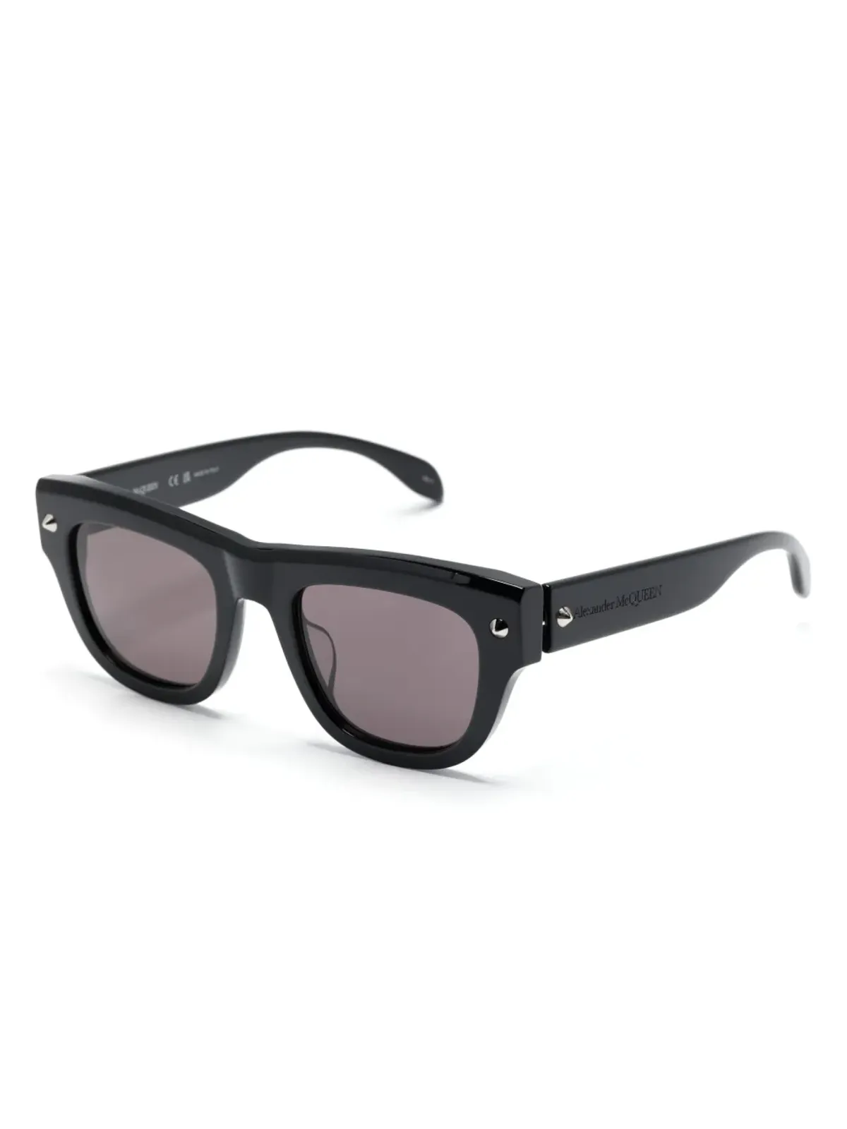 Alexander McQueen Eyewear スパイクスタッドディテールのD-フレーム サングラス - 画像2