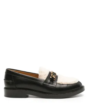 Tod's ロゴチェーン シアリングパネル ローファー - ブラック - サムネイル1
