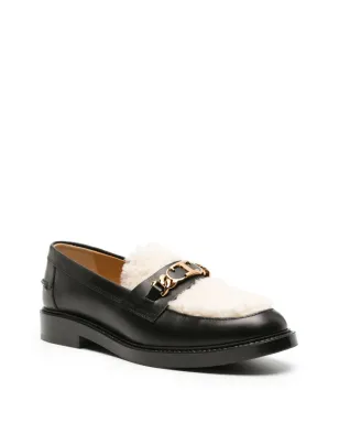 Tod's ロゴチェーン シアリングパネル ローファー - ブラック - サムネイル2