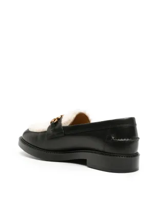 Tod's ロゴチェーン シアリングパネル ローファー - ブラック - サムネイル3