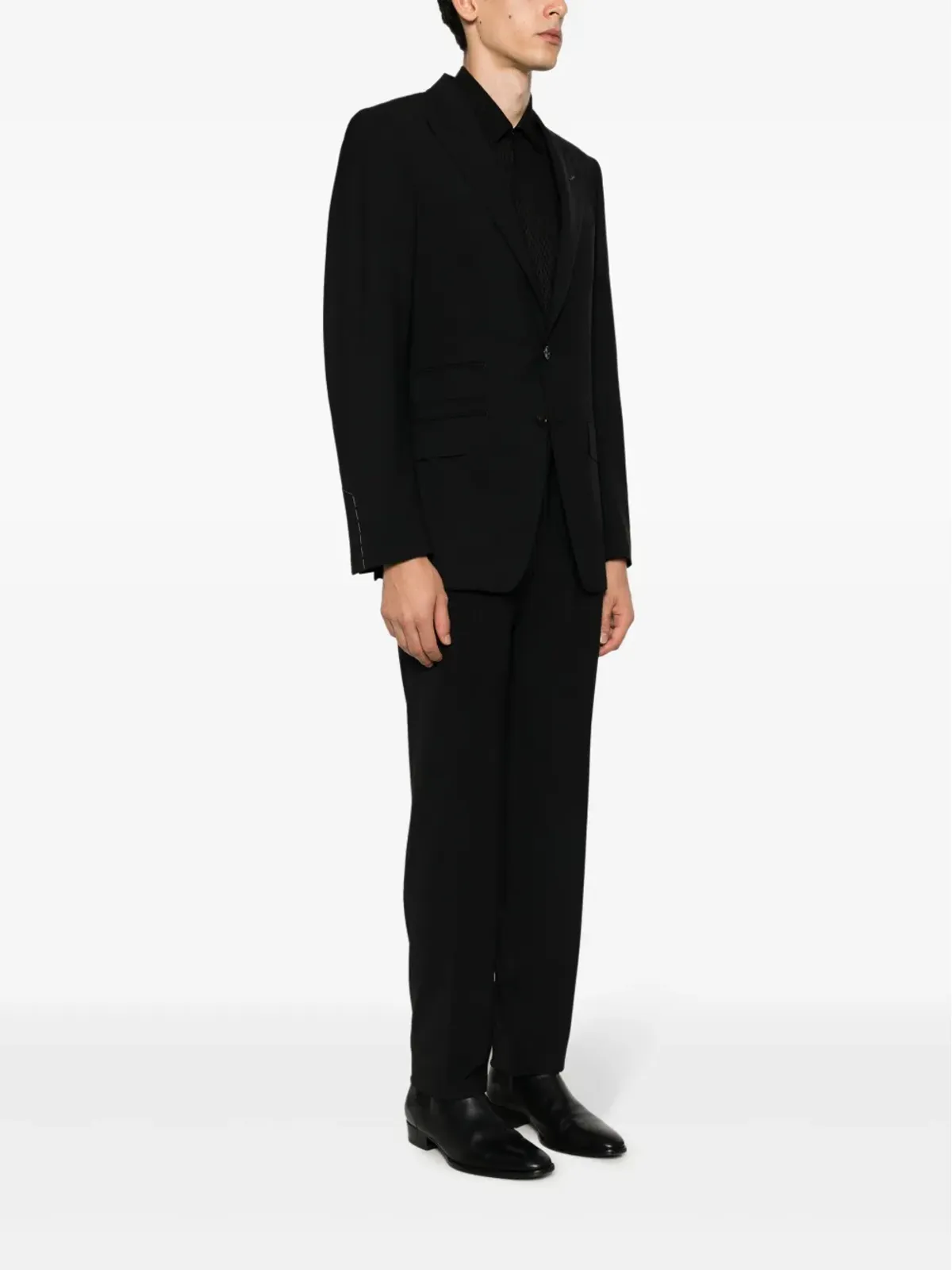 TOM FORD シングルブレスト ウールスーツ ブラック - 画像3