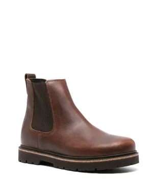Birkenstock ハイウッド スリップオン レザーブーツ（ブラウン） - サムネイル2