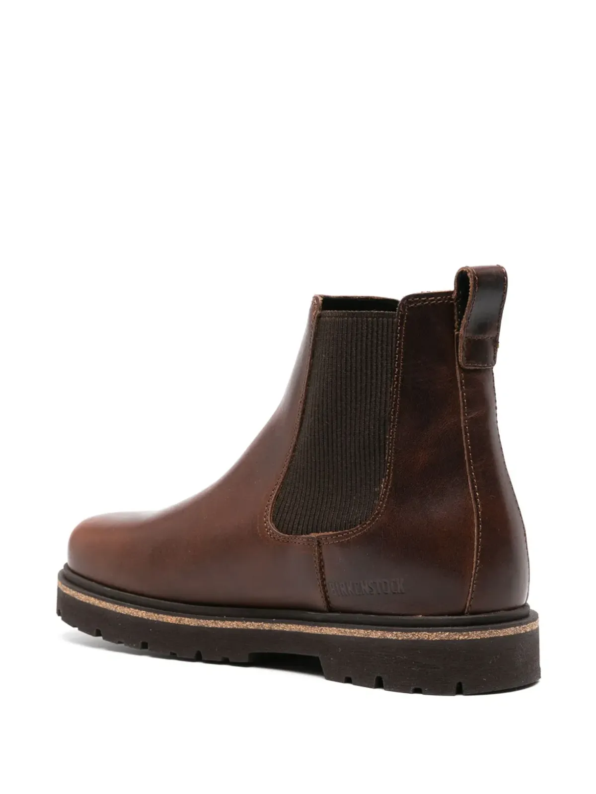 Birkenstock ハイウッド スリップオン レザーブーツ（ブラウン） - 画像3