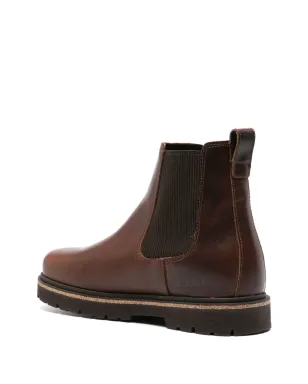 Birkenstock ハイウッド スリップオン レザーブーツ（ブラウン） - サムネイル3