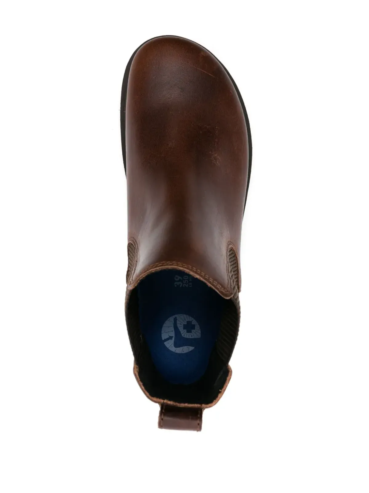 Birkenstock ハイウッド スリップオン レザーブーツ（ブラウン） - 画像4