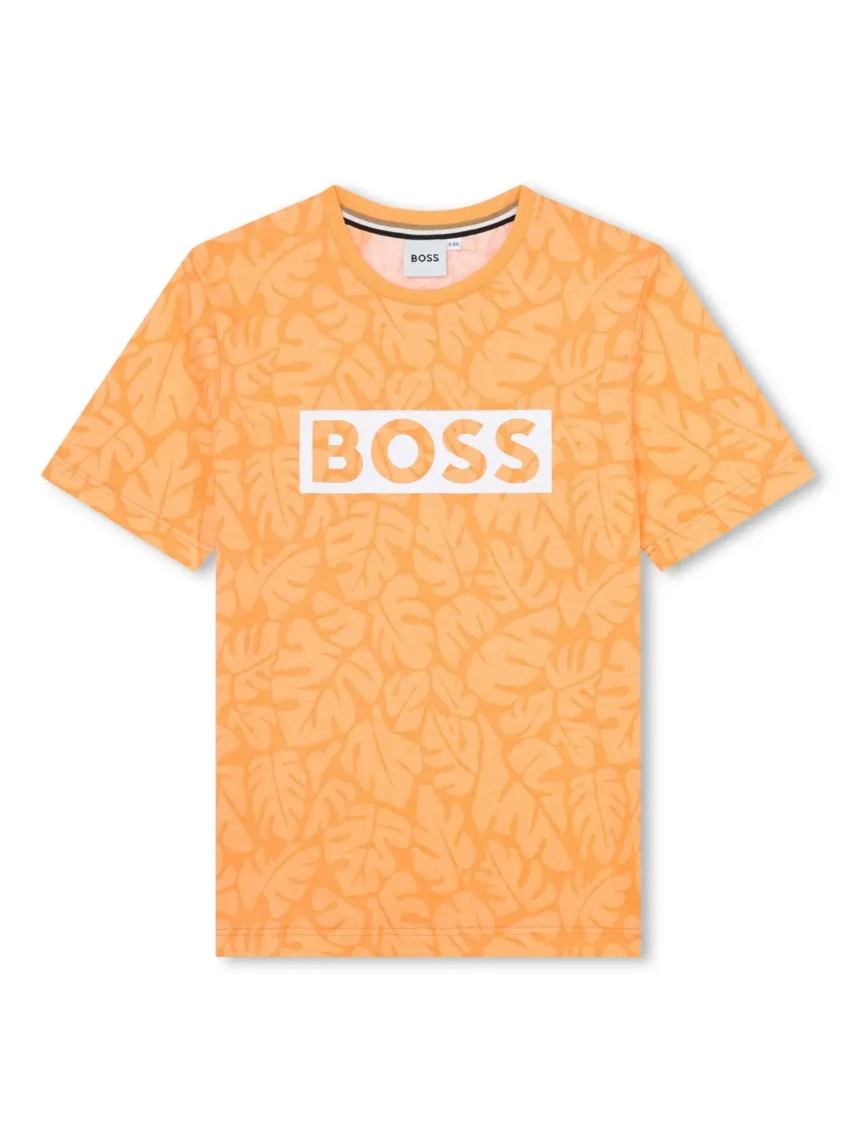 BOSS Kidswear リーフプリント コットンTシャツ - 画像1