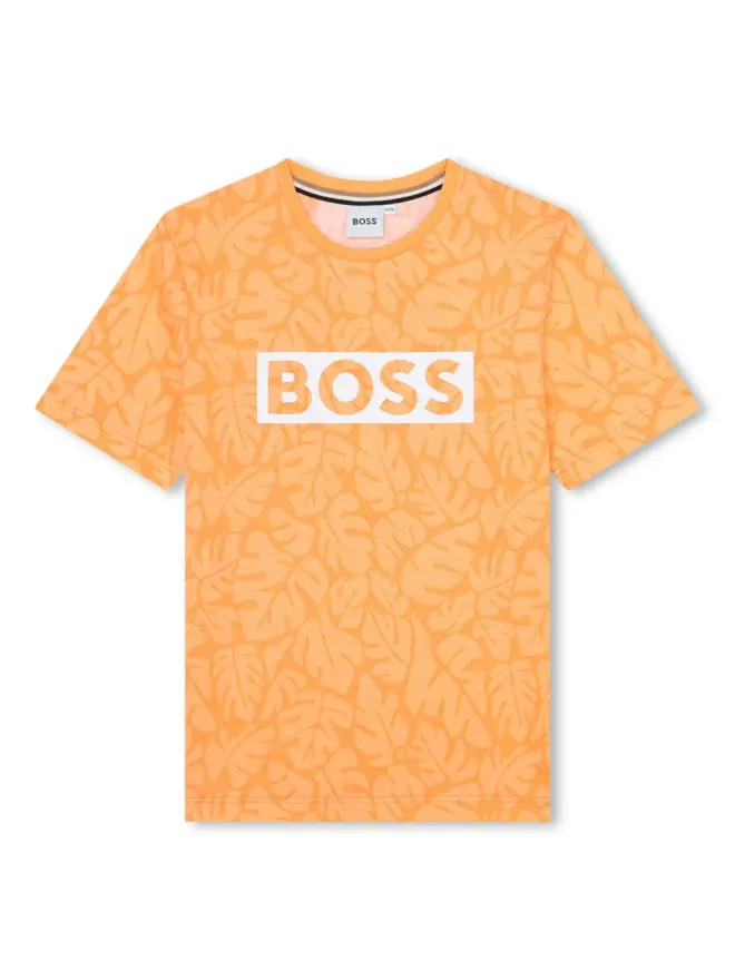 BOSS Kidswear BOSS Kidswear リーフプリント コットンTシャツの商品画像