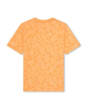 BOSS Kidswear リーフプリント コットンTシャツ - サムネイル2