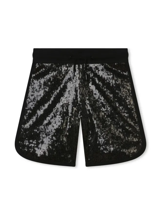 Marc Jacobs Kids Marc Jacobs Kids スパンコール付きドローストリングショーツの商品画像