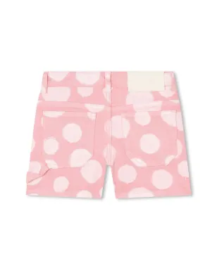 Marc Jacobs Kids ポルカドット柄コットンブレンドショーツ - ピンク - サムネイル2