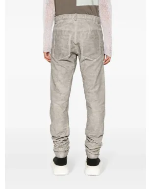 Isaac Sellam Experience ロゴプレート付き シワ加工 テーパードパンツ - サムネイル4