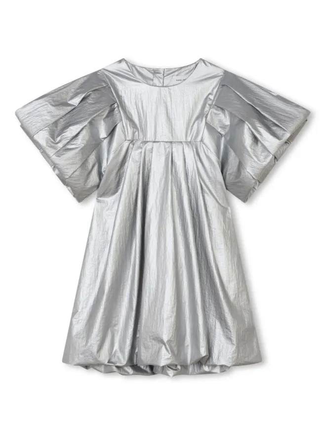 Marc Jacobs Kids Marc Jacobs Kids メタリック仕上げの半袖ドレスの商品画像