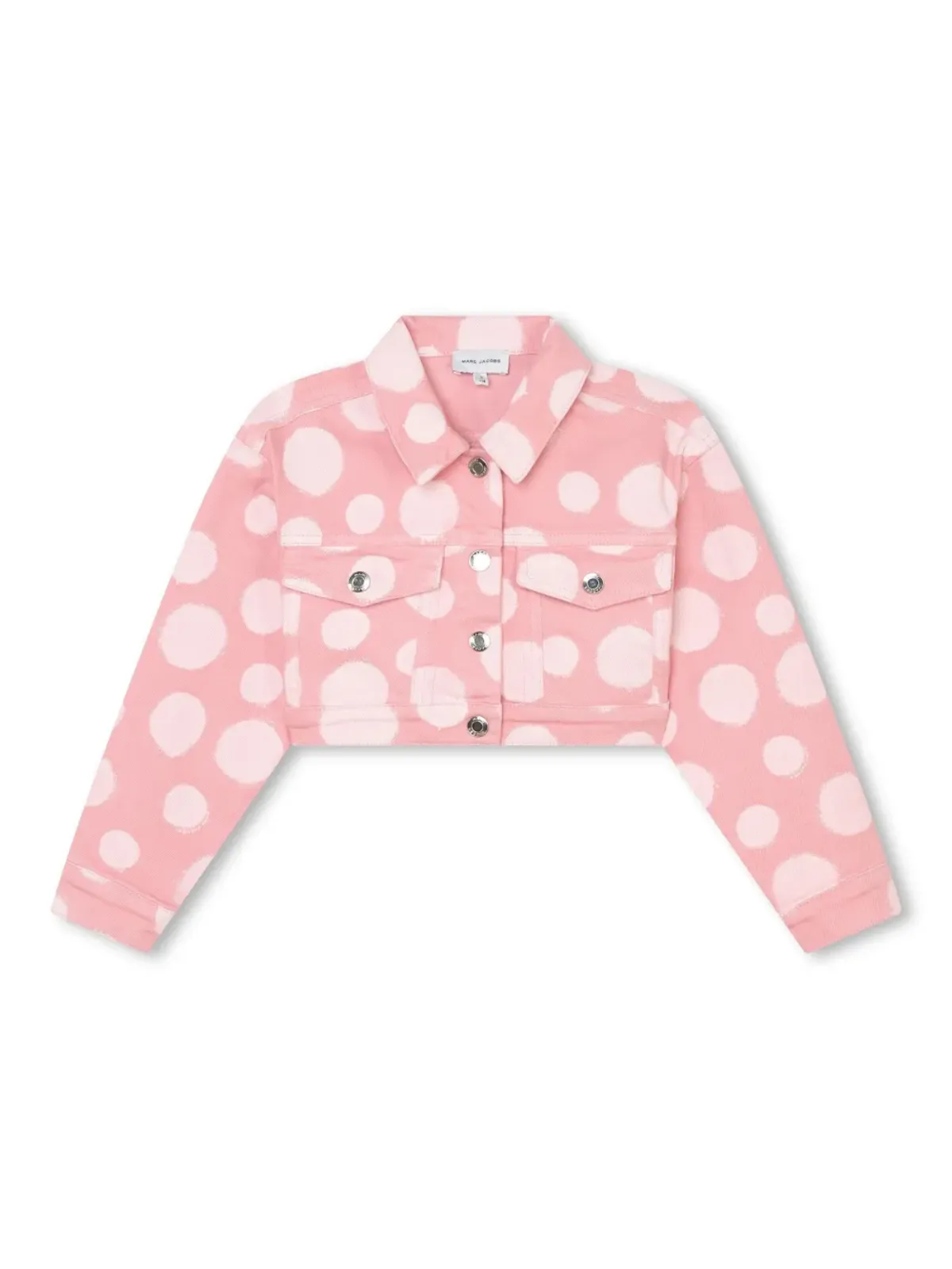 Marc Jacobs Kids ポルカドットプリントデニムジャケット - ピンク - 画像1