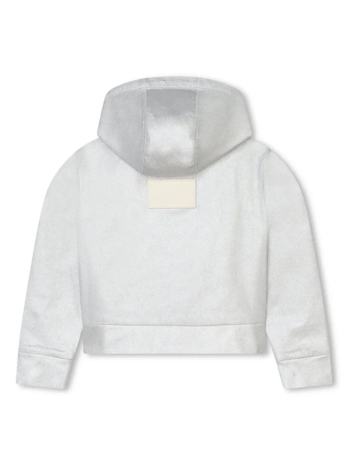 Marc Jacobs Kids メタリック仕上げデニムフードパーカー - 画像2