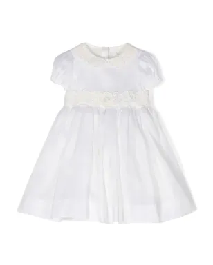 Dolce & Gabbana Kids レーストリム付きパーティードレス - ホワイト - サムネイル1