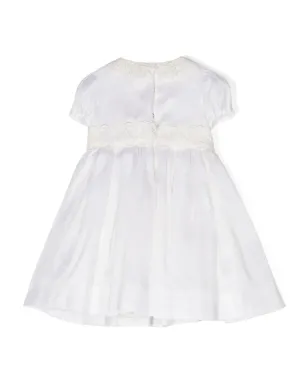 Dolce & Gabbana Kids レーストリム付きパーティードレス - ホワイト - サムネイル2