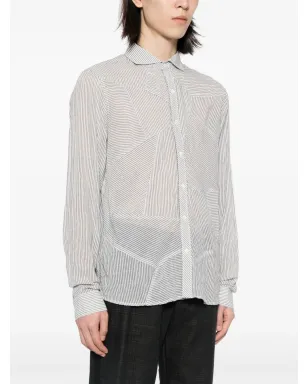 Private Stock Spartacus panelled shirt - Blue - サムネイル3