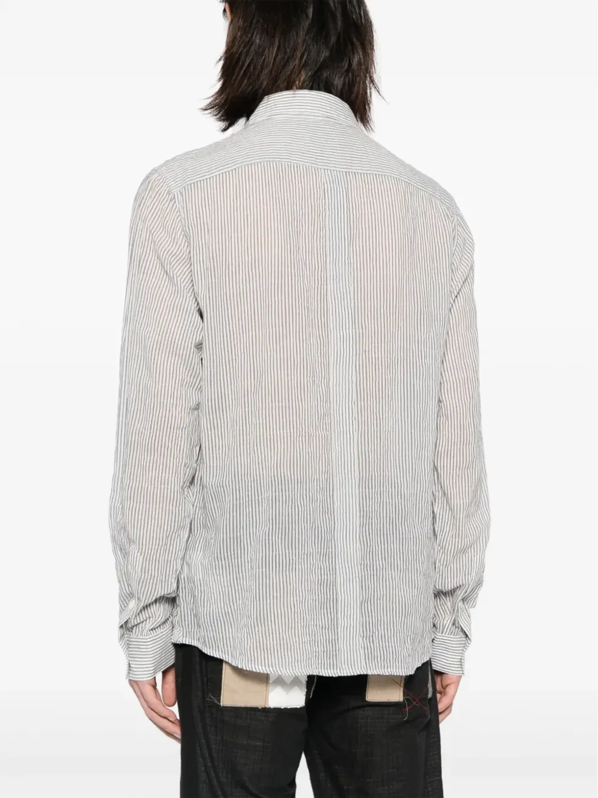 Private Stock Spartacus panelled shirt - Blue - 画像4