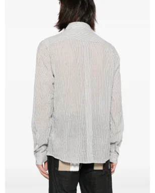 Private Stock Spartacus panelled shirt - Blue - サムネイル4