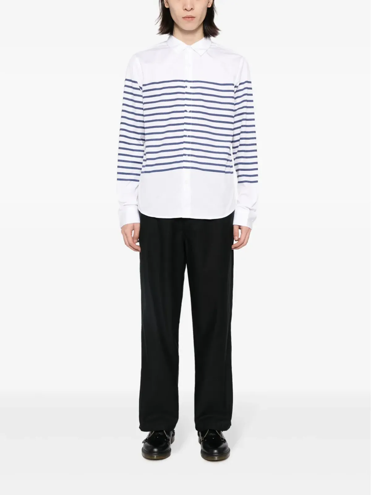 Private Stock Monty cotton shirt - Blue - 画像2