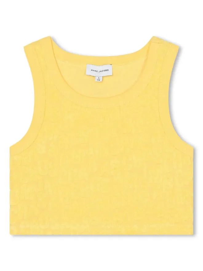 Marc Jacobs Kids Marc Jacobs Kids ロゴジャガード クロップトップの商品画像