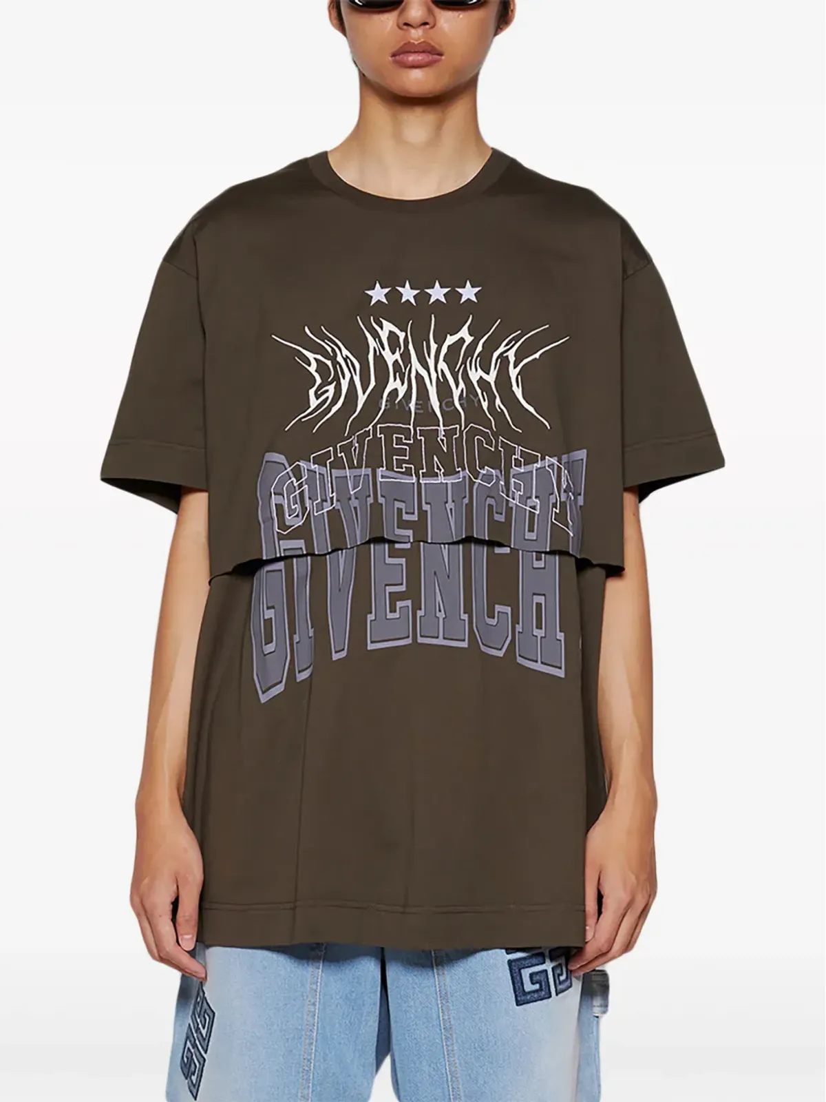 Givenchy レイヤード コットン Tシャツ - 画像3