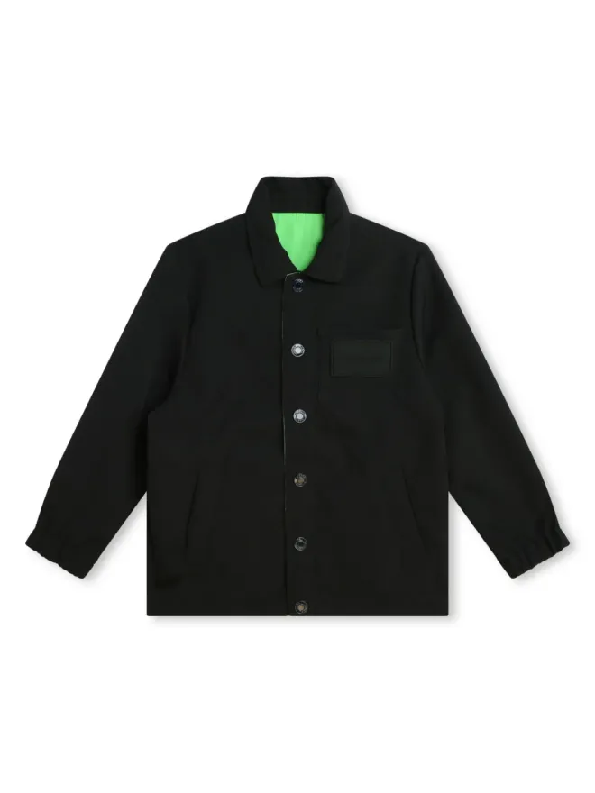 Marc Jacobs Kids Marc Jacobs Kids ロゴプリント リバーシブルジャケットの商品画像