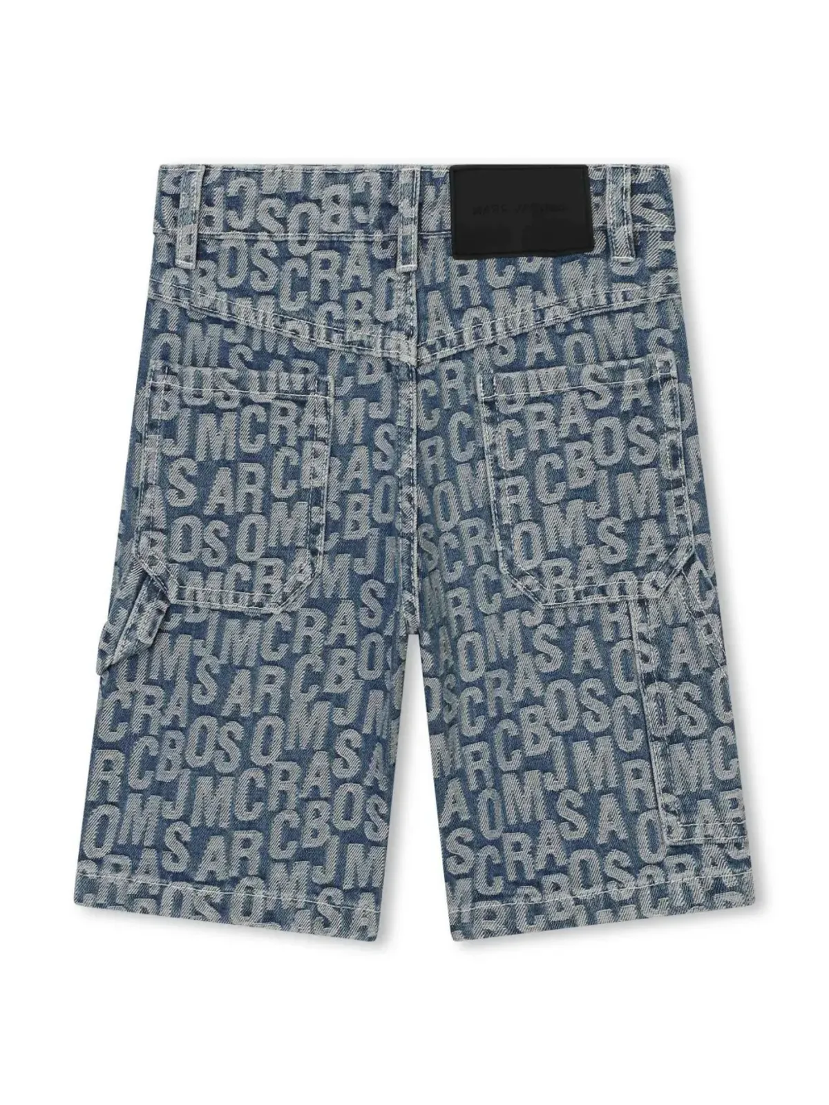 Marc Jacobs Kids モノグラムジャガードデニムショーツ - 画像2
