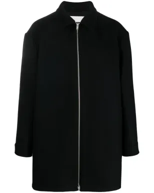 Jil Sander ジップアップ ウールコート ブルー - サムネイル1