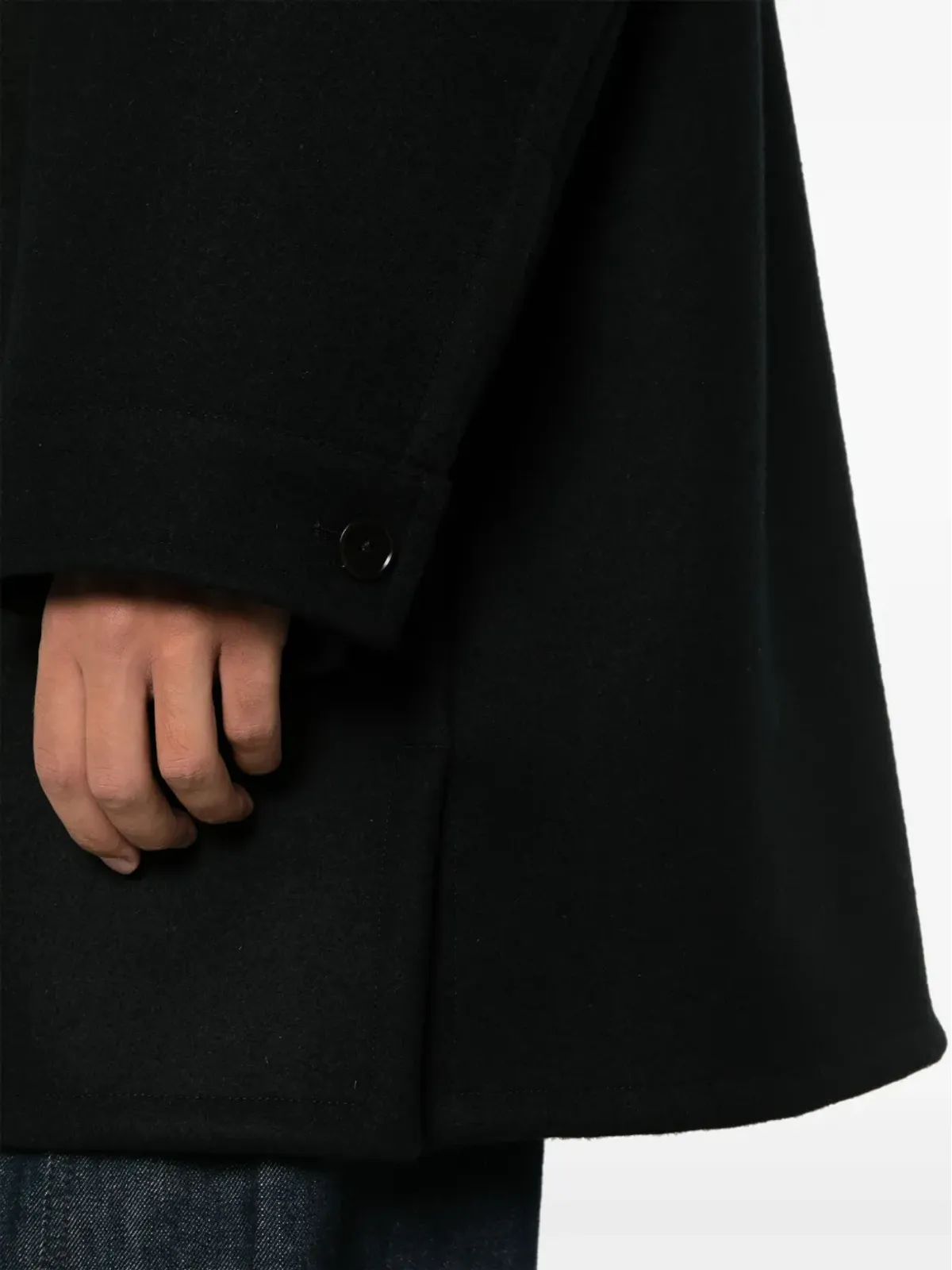 Jil Sander ジップアップ ウールコート ブルー - 画像5