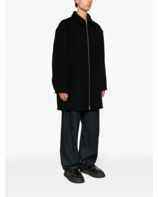 Jil Sander ジップアップ ウールコート ブルー - サムネイル3
