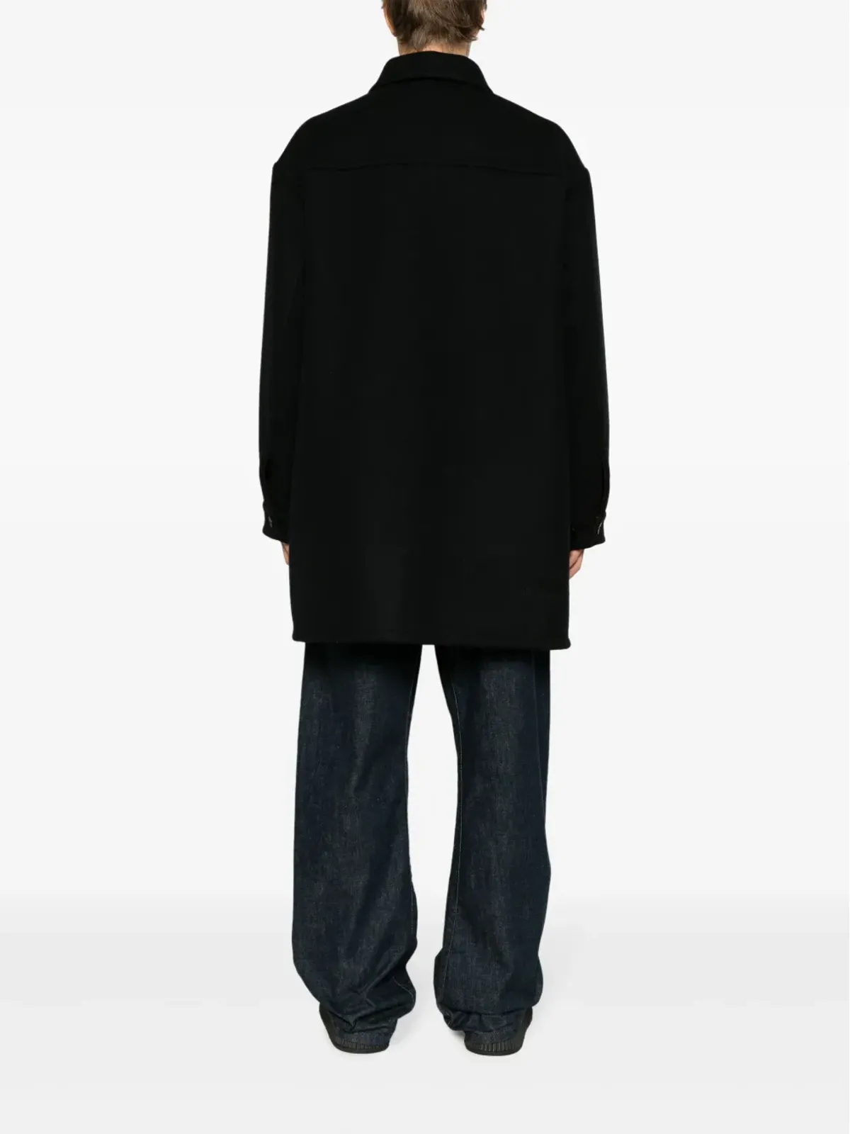Jil Sander ジップアップ ウールコート ブルー - 画像4