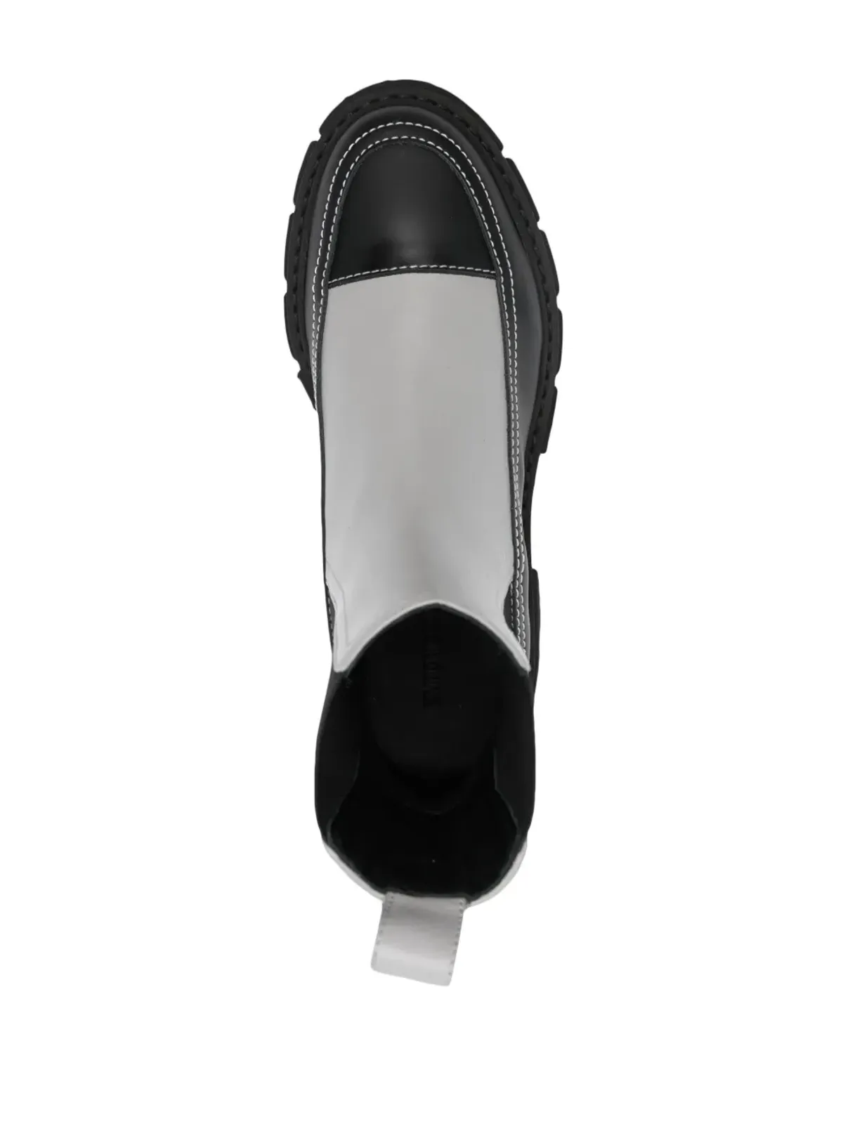 Emporio Armani 55mmパネルド アンクルブーツ - ブラック - 画像4