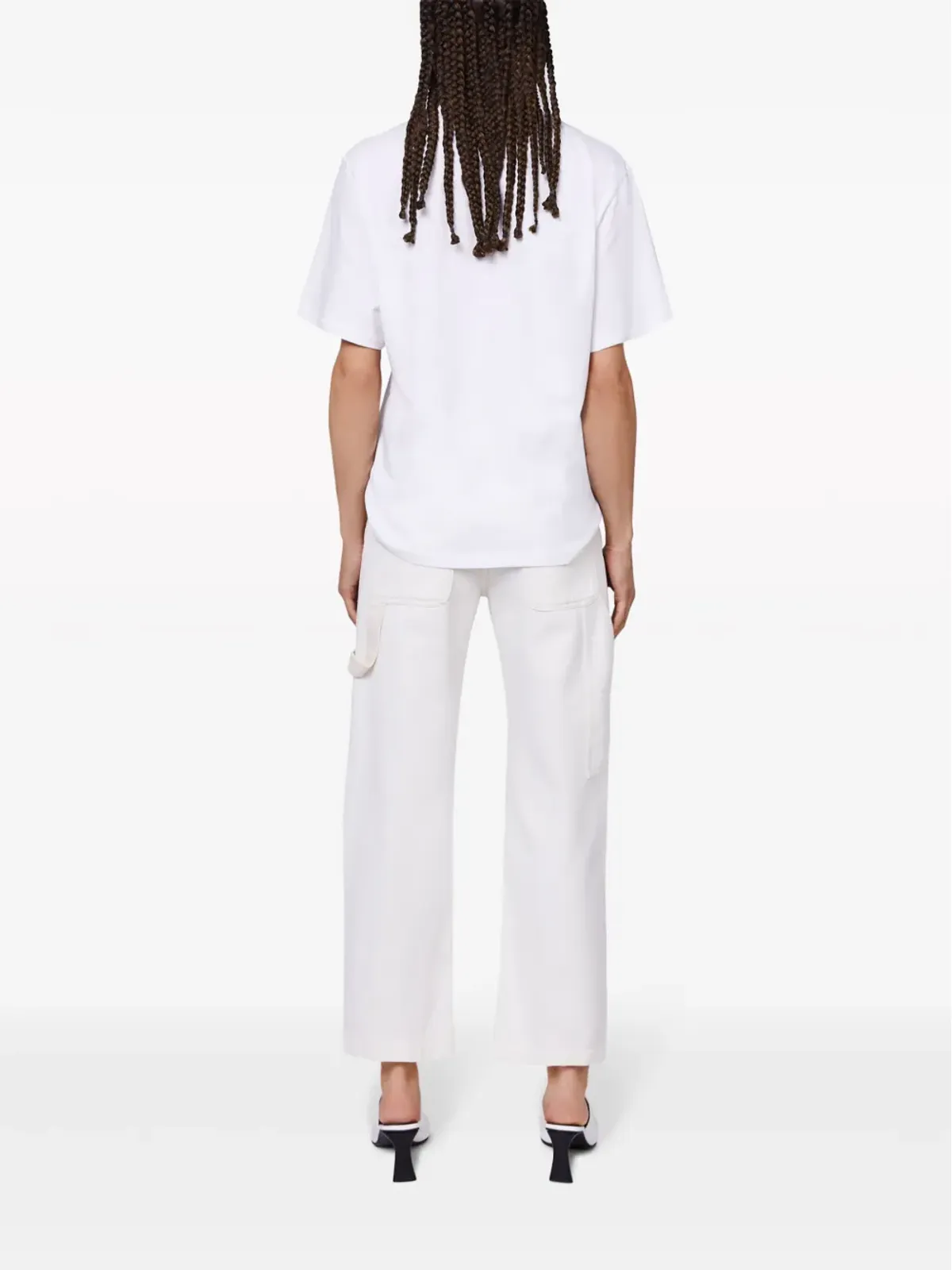 Stella McCartney ハイウエスト クロップド ジーンズ - 画像3