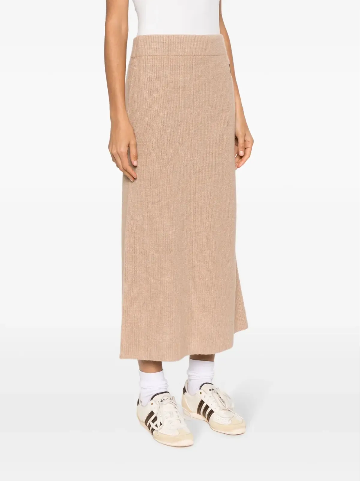 Maison Kitsuné フォックスパッチ付きリブニットスカート - 画像3
