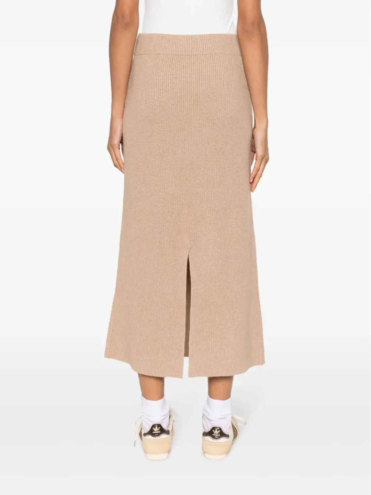Maison Kitsuné フォックスパッチ付きリブニットスカート - 画像4