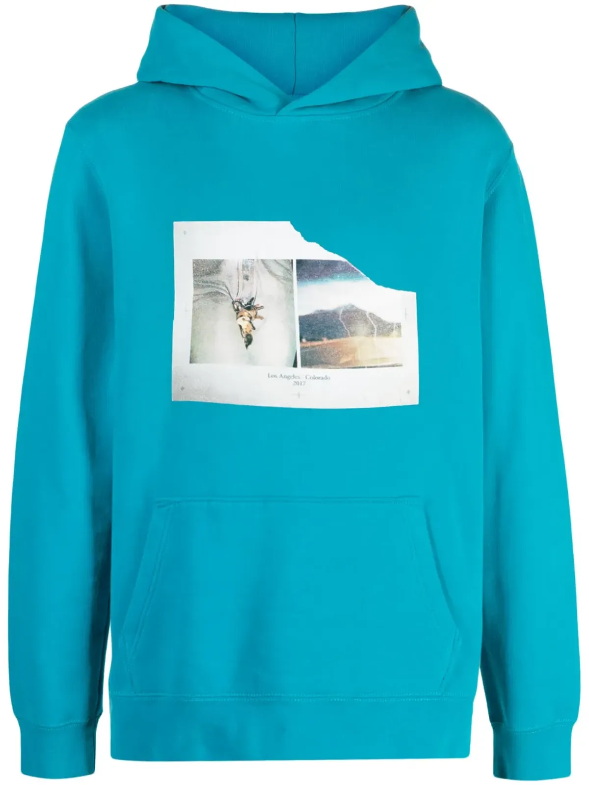 Zadig&Voltaire サンチ photograph-print コットン フーディー - Blue - 画像1