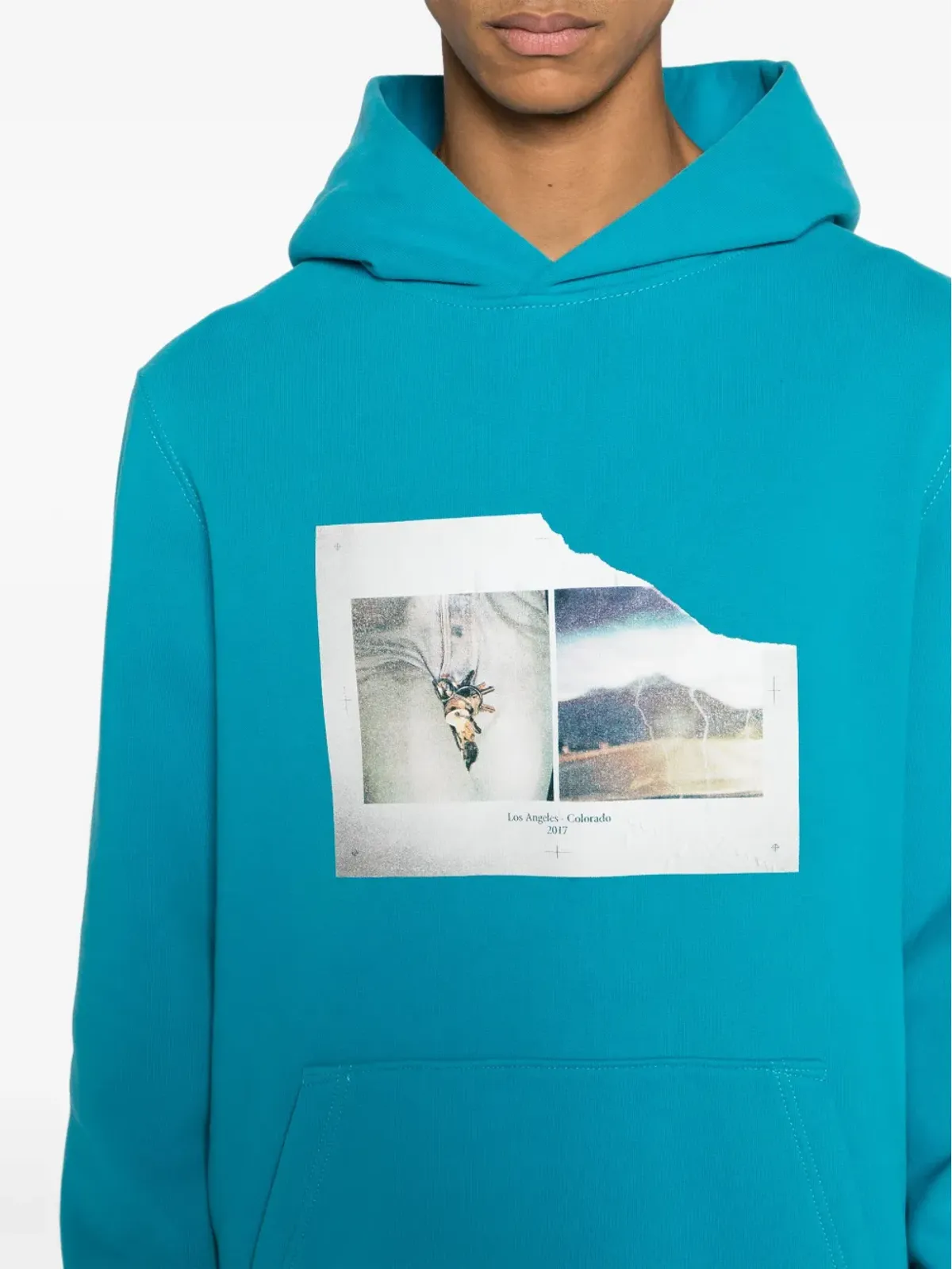 Zadig&Voltaire サンチ photograph-print コットン フーディー - Blue - 画像5