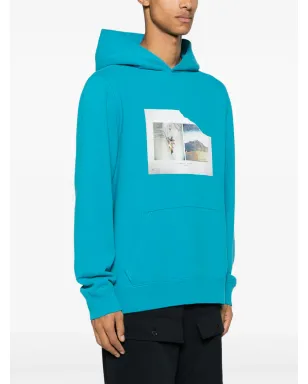 Zadig&Voltaire サンチ photograph-print コットン フーディー - Blue - サムネイル3