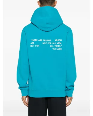 Zadig&Voltaire サンチ photograph-print コットン フーディー - Blue - サムネイル4