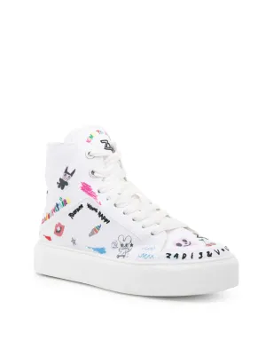 Zadig&Voltaire ハイフラッシュフラットフォームスニーカー - ホワイト - サムネイル2