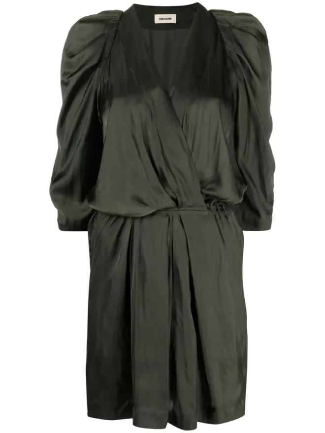 Zadig&Voltaire Zadig&Voltaire Ruz プリーツディテール サテン ミニドレスの商品画像