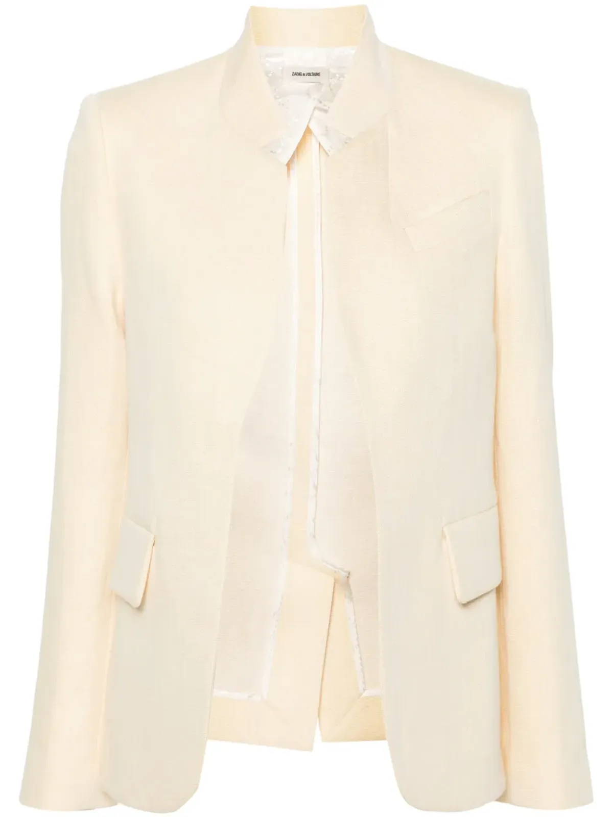 Zadig&Voltaire Very lurex single-breasted blazer - Yellow - 画像1